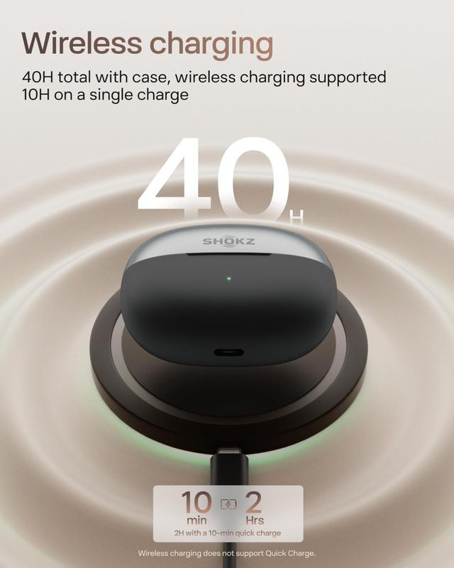 Fones de ouvido abertos SHOKZ OpenDots ONE Bluetooth com microfone